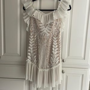 Selfie Leslie off the shoulder dress